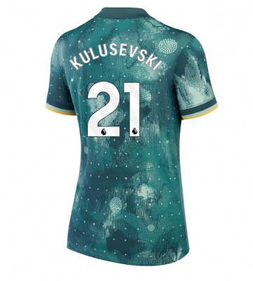 Tottenham Hotspur Dejan Kulusevski #21 Tercera Equipación Mujer 2024-25 Manga Corta